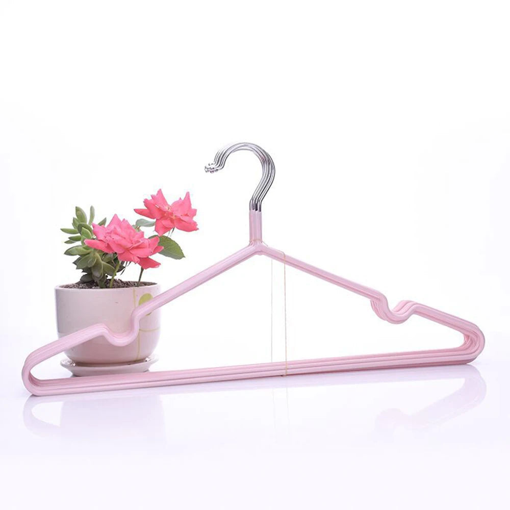 Non Slip Clothes Hangers - 10PCS Plastic Heavy Duty Hangers | Closet Space Saver - ZOOMNSTORE