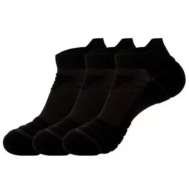 Non Slip Running Socks – 3Pair Towel Bottom Quick Drying Fitness Sports Socks - ZOOMNSTORE