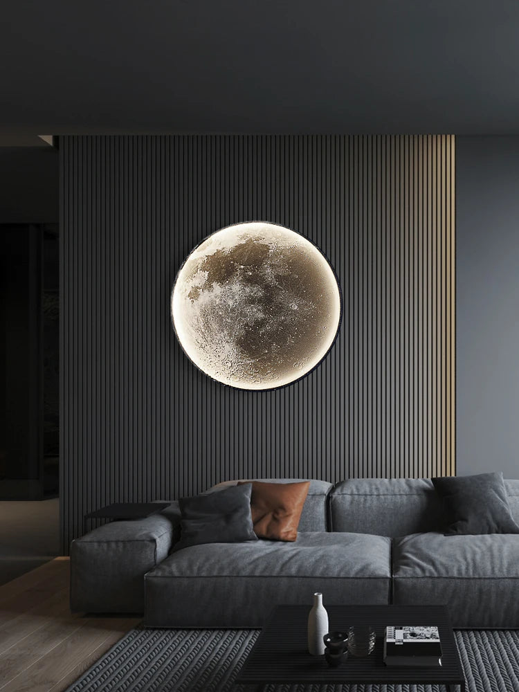 Nordic Moon Wall Lamp - Modern Decorative Ceiling Light for Living Room Bedroom - ZOOMNSTORE