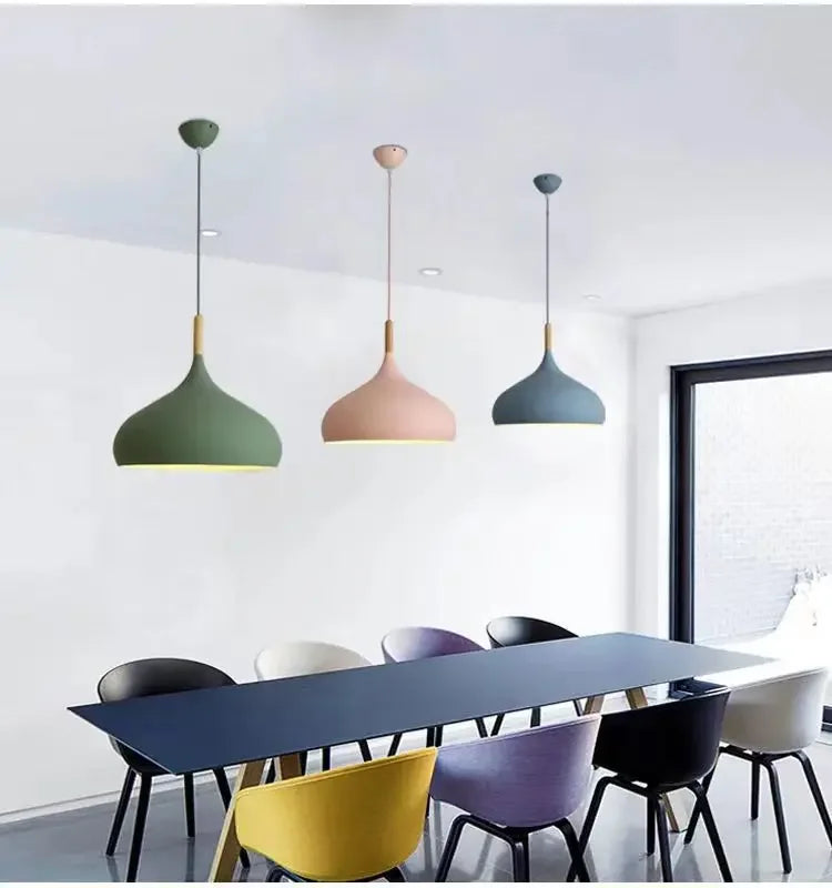 Nordic Wooden Chandelier - LED Pendant Light for Bedroom Living Room - ZOOMNSTORE