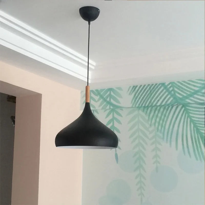 Nordic Wooden Chandelier - LED Pendant Light for Bedroom Living Room - ZOOMNSTORE