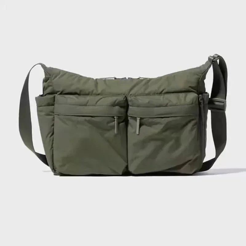 Nylon Messenger Bag – Women Shoulder Bag | Large Tote Purse With Zipper Closure - ZOOMNSTORE