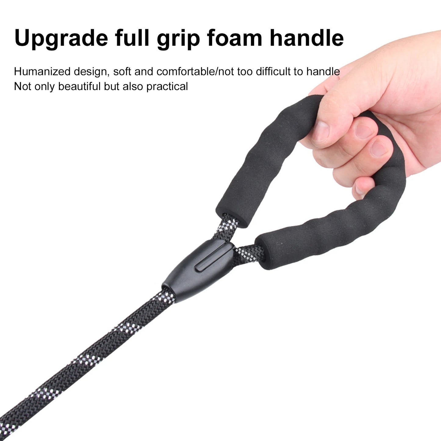 Nylon Reflective Dog Leash - 15m Soft Handle for Small to Large Dogs - ZOOMNSTORE