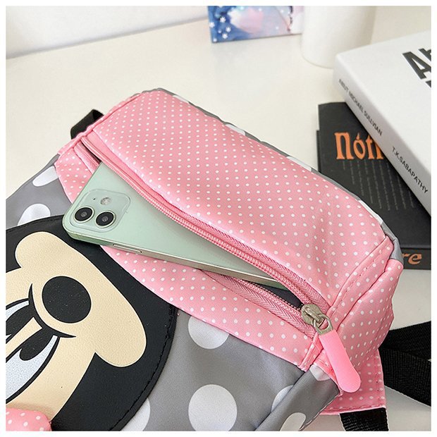 Minnie Mouse Backpack - Kawaii Pink Schoolbag for Kids - ZOOMNSTORE