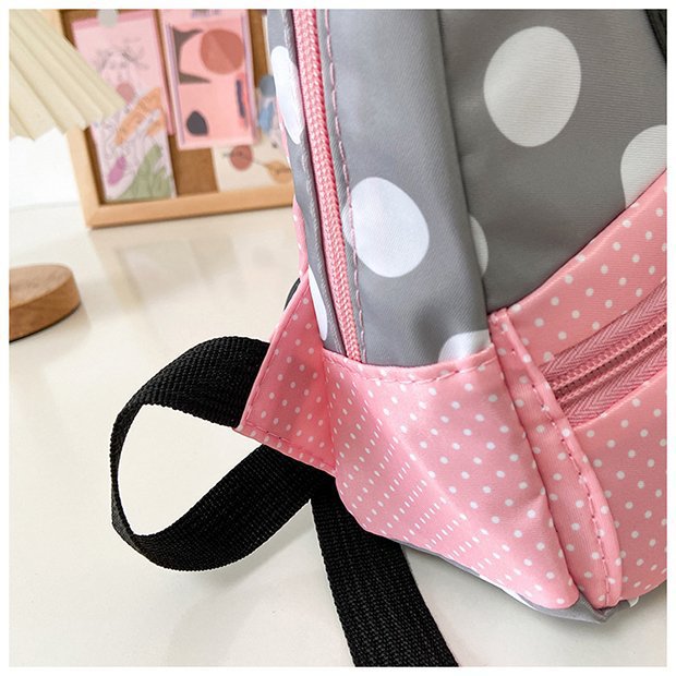 Minnie Mouse Backpack - Kawaii Pink Schoolbag for Kids - ZOOMNSTORE