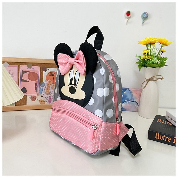 Minnie Mouse Backpack - Kawaii Pink Schoolbag for Kids - ZOOMNSTORE