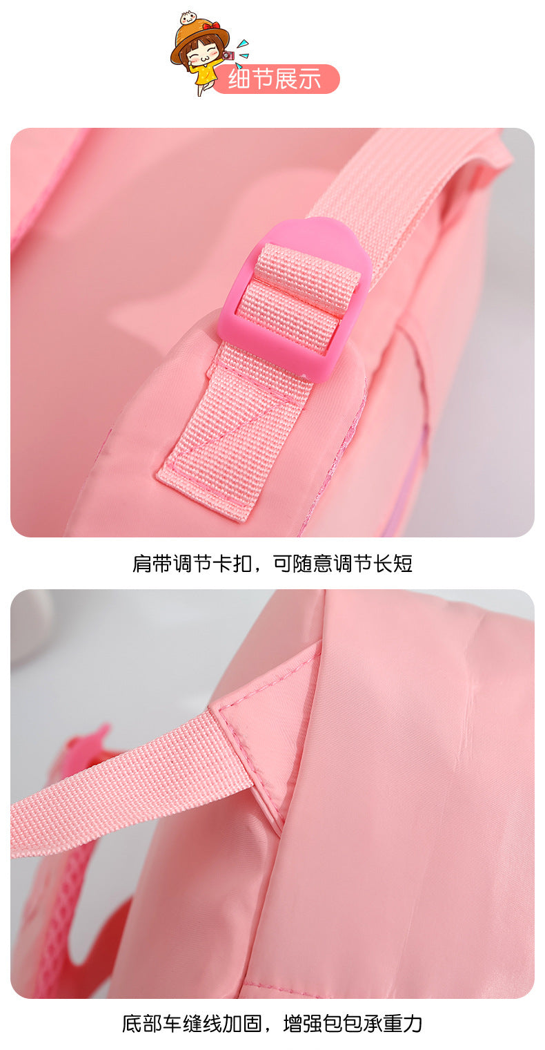 Plush 3D Rabbit Backpack - Cute Cartoon School Bag for Kids