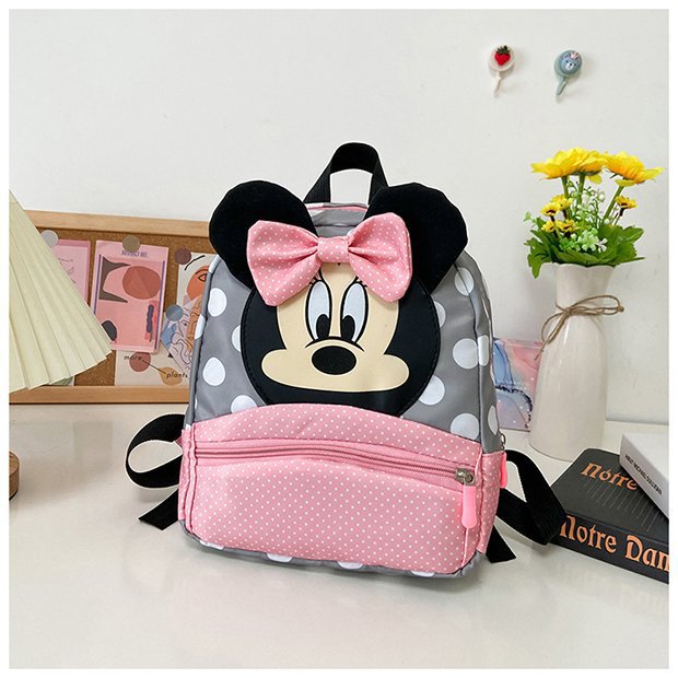 Minnie Mouse Backpack - Kawaii Pink Schoolbag for Kids - ZOOMNSTORE