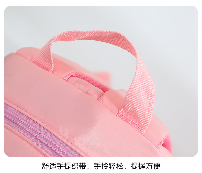Plush 3D Rabbit Backpack - Cute Cartoon School Bag for Kids