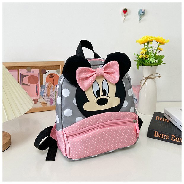 Minnie Mouse Backpack - Kawaii Pink Schoolbag for Kids - ZOOMNSTORE