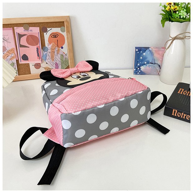 Minnie Mouse Backpack - Kawaii Pink Schoolbag for Kids - ZOOMNSTORE