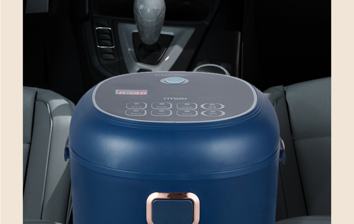 Multi-Voltage Rice Cooker - 2L Car Home Use for Travel 12V 24V 110V 220V
