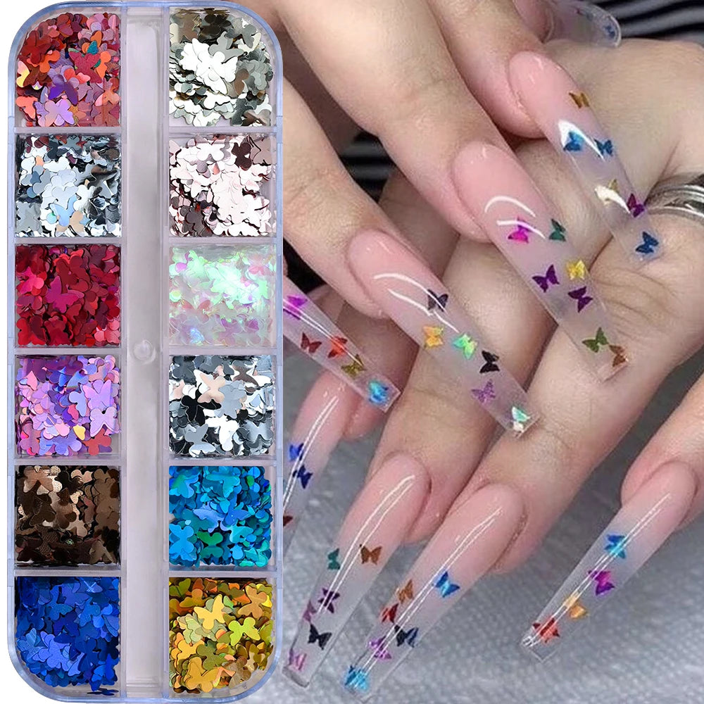 Ocean Gold Nail Art Charms - 3D Shell Seahorse Starfish Pearl Gems Studs - ZOOMNSTORE
