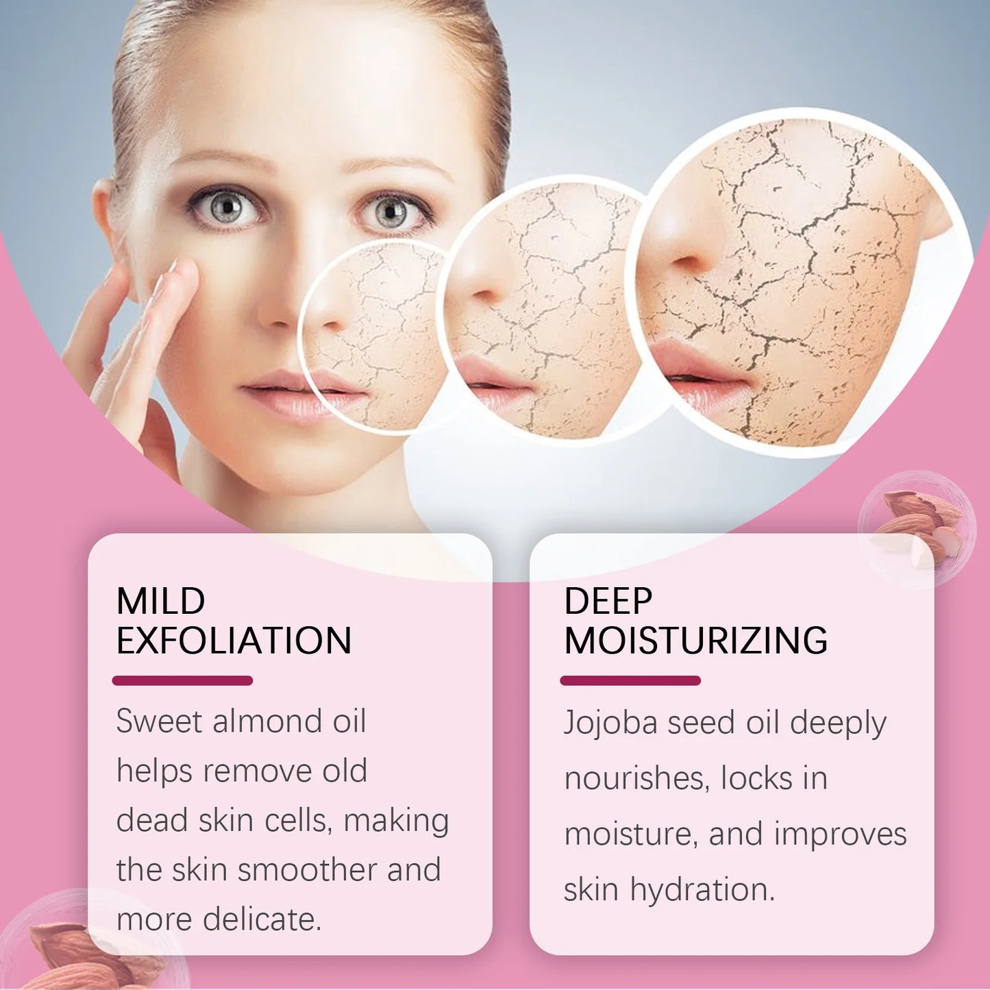 Oceaura Body Exfoliating Oil - Moisturizing Peeling Oil for Dead Skin Dark Spot Removal - ZOOMNSTORE
