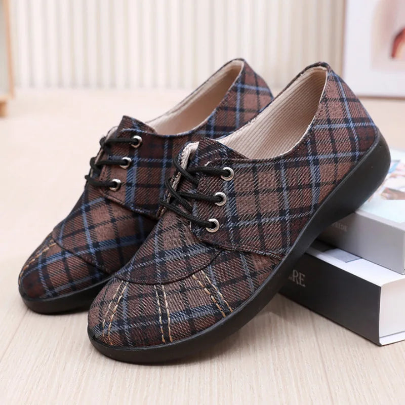 Old Beijing Cloth Shoes – Women's Comfortable Canvas Flats for Spring & Summer - ZOOMNSTORE