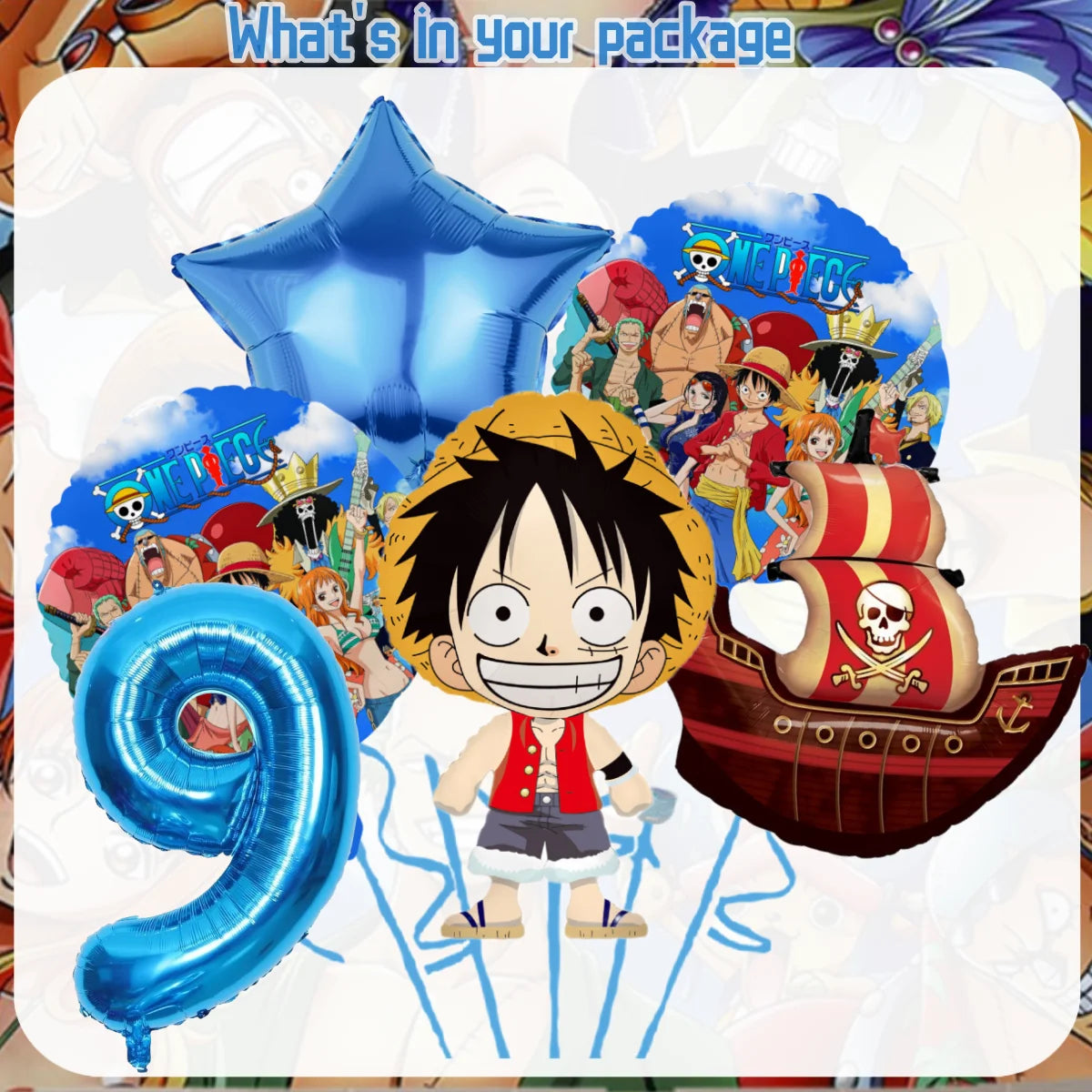 One Piece Birthday Party Supplies - Luffy Zoro Disposable Tableware Decorations - ZOOMNSTORE