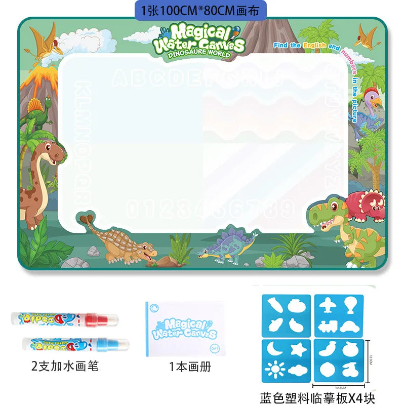 Oversized Water Canvas Pens - Montessori Learning Drawing Blanket for Kids - ZOOMNSTORE
