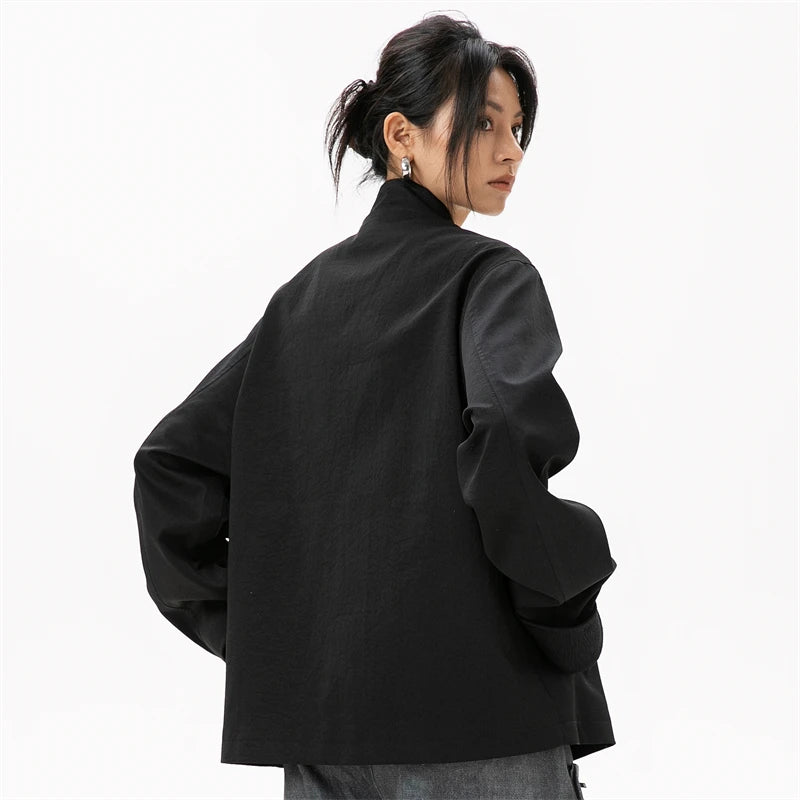 Oversized Womens Blazer - Stylish Chinese Style Jacket for 2024 Fashion Trends - ZOOMNSTORE