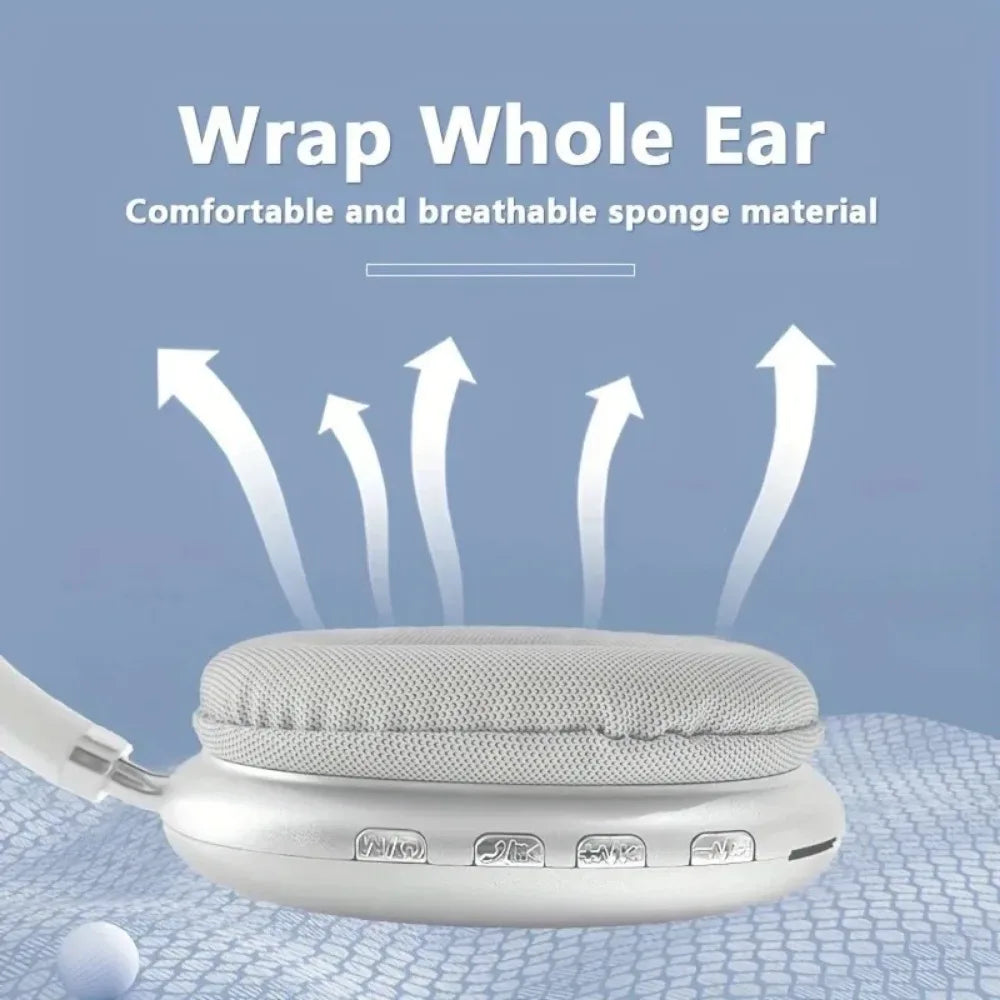 P9 Wireless Bluetooth Headphones - Noise Cancelling Over Ear Gaming Headset for Apple - ZOOMNSTORE