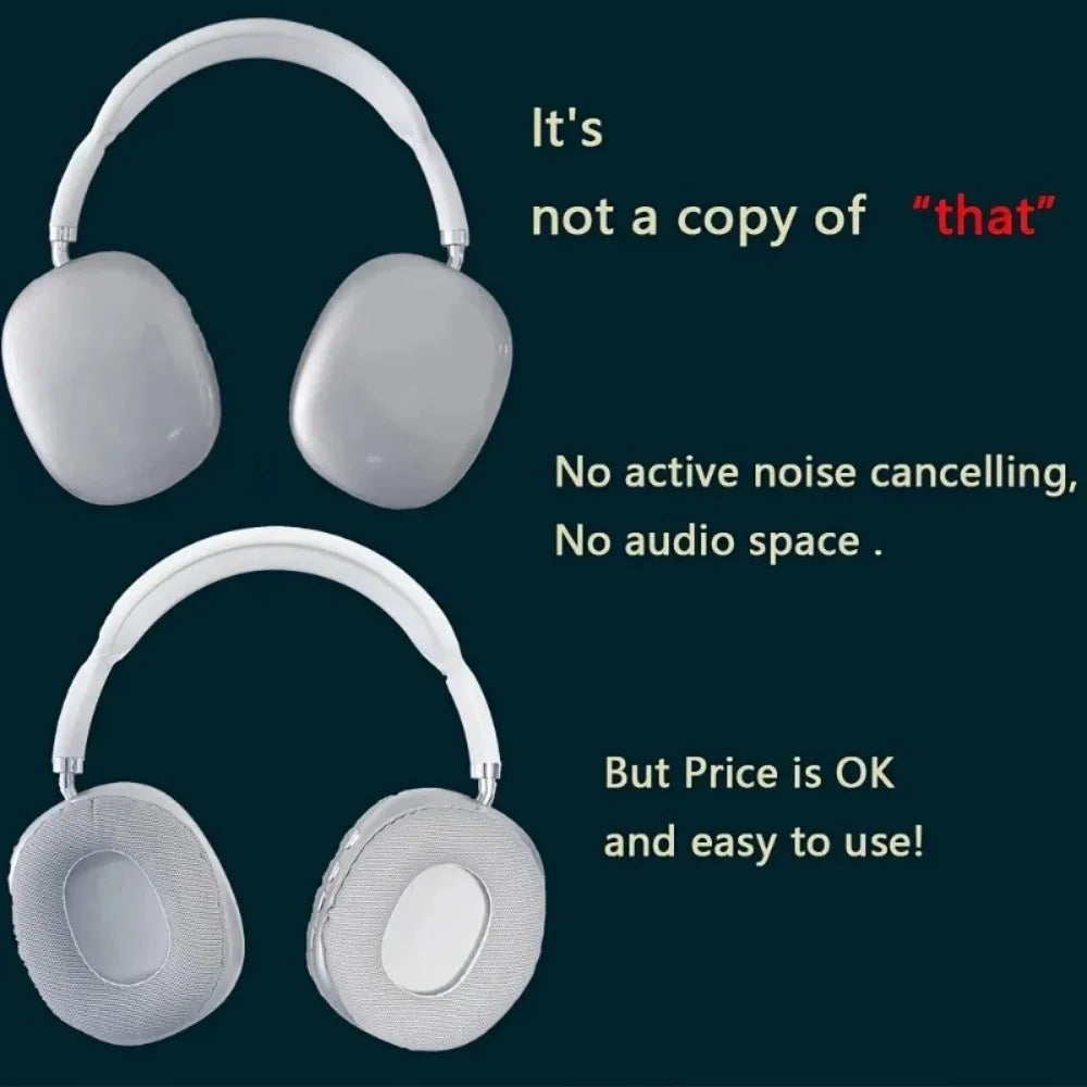 P9 Wireless Bluetooth Headphones - Noise Cancelling Over Ear Gaming Headset for Apple - ZOOMNSTORE