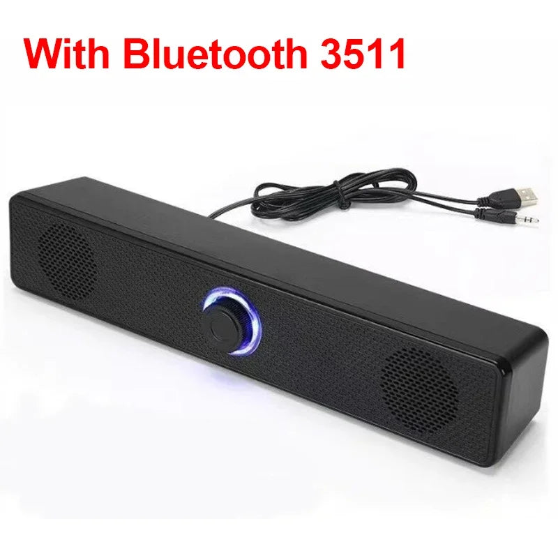 PC Soundbar - Wired Wireless Bluetooth Speaker for TV Gaming - ZOOMNSTORE