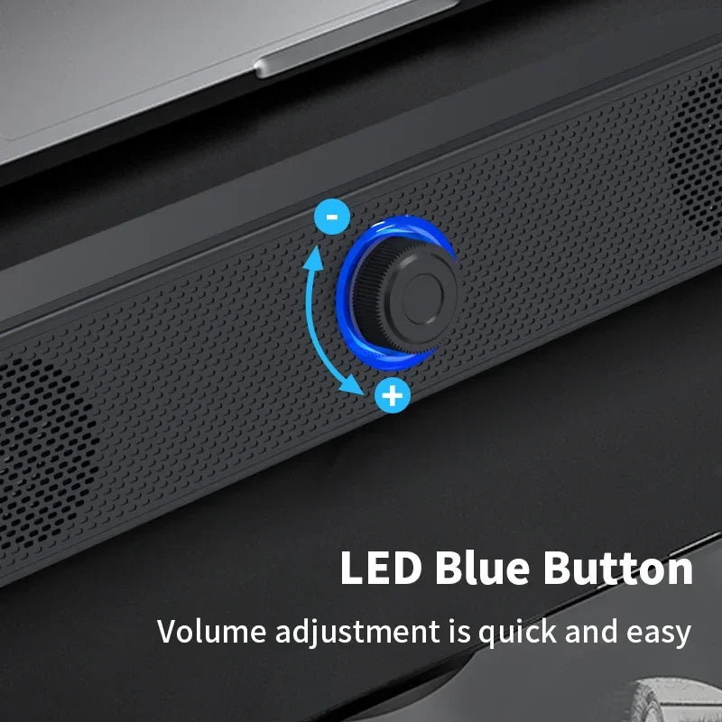 PC Soundbar - Wired Wireless Bluetooth Speaker for TV Gaming - ZOOMNSTORE