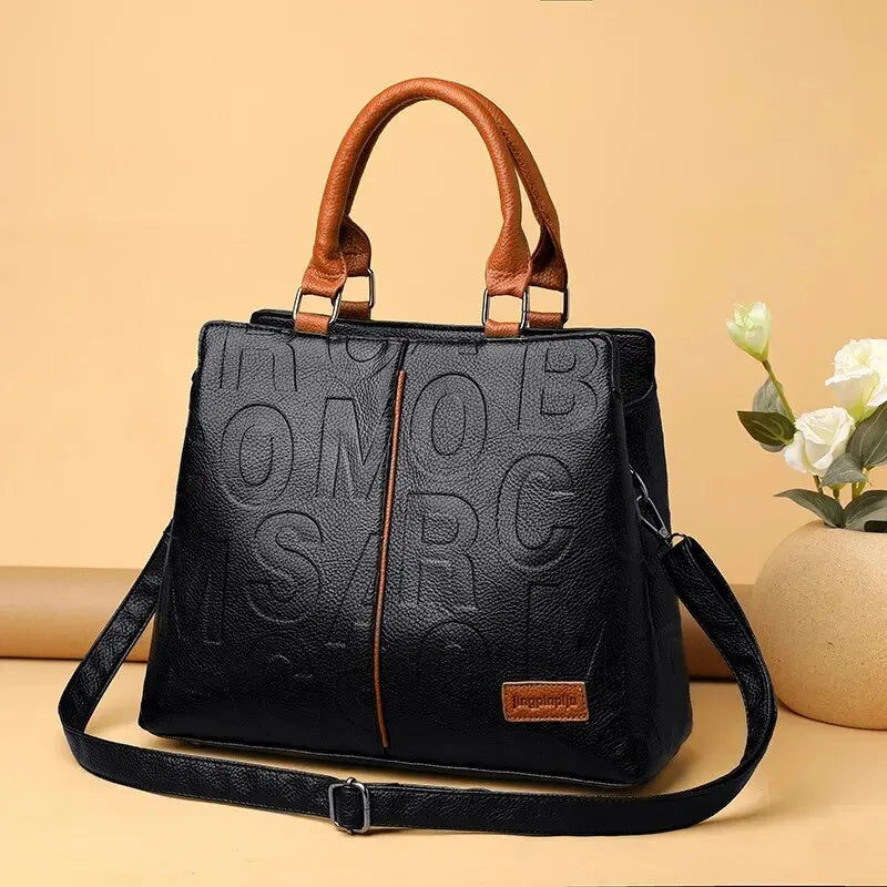 PU Leather Crossbody Bag - Luxury Casual Shoulder Handbag for Women - ZOOMNSTORE