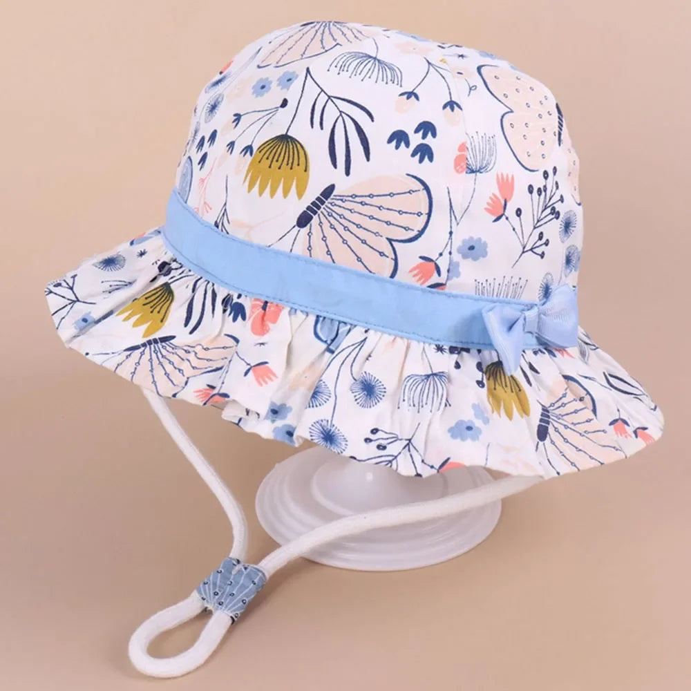 New Panama Summer Baby Girls Hat Beach Sun Cap Travel Boys Fisherman Cap Outdoor Children Bucket Hats Cotton Toddler Baby Hats - ZOOMNSTORE