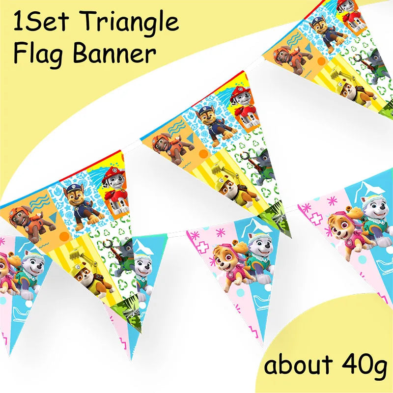 Paw Patrol Birthday Party Supplies - Rubble Tableware Set - ZOOMNSTORE