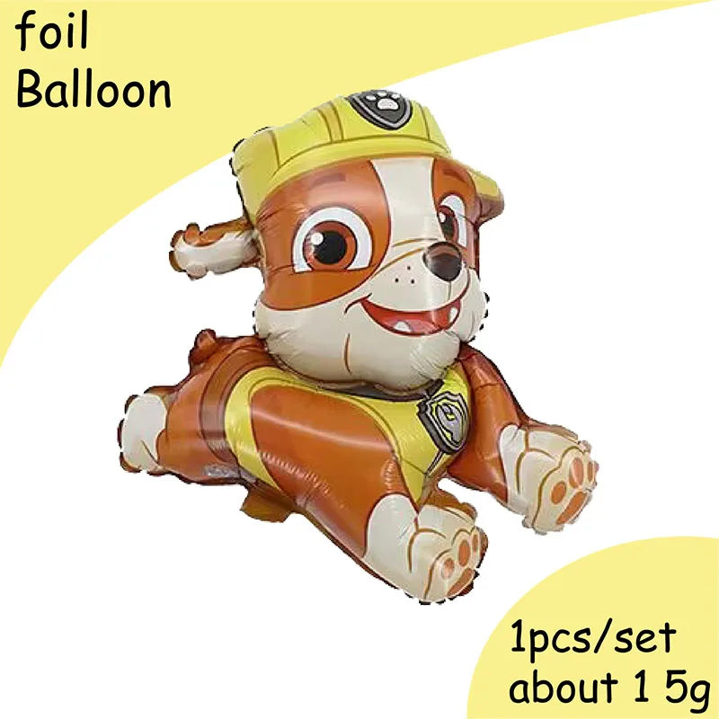 Paw Patrol Birthday Party Supplies - Rubble Tableware Set - ZOOMNSTORE