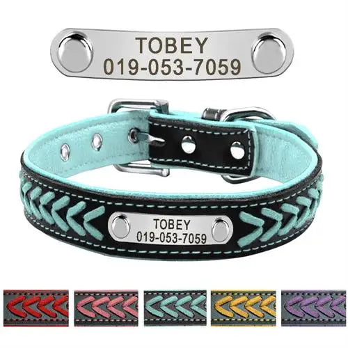 Personalized Dog Collar with Engraved Tag - Adjustable for Small to Large Dogs - ZOOMNSTORE