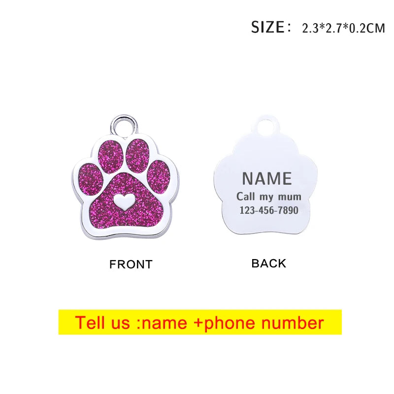 Personalized Pet ID Tag - Custom Dog and Cat Keychain - ZOOMNSTORE