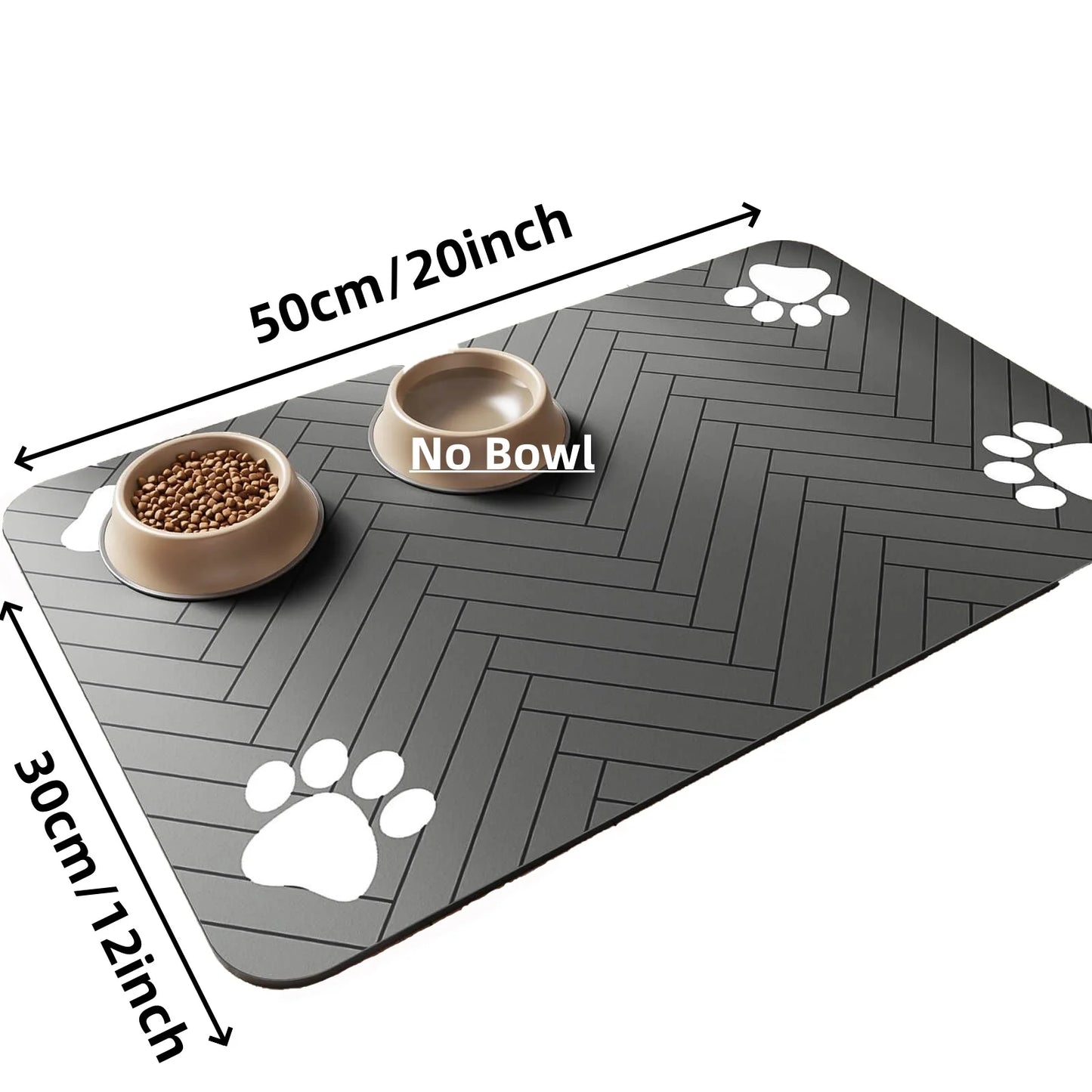 Absorbent Pet Feeding Mat - Waterproof Placemat for Dogs and Cats - ZOOMNSTORE