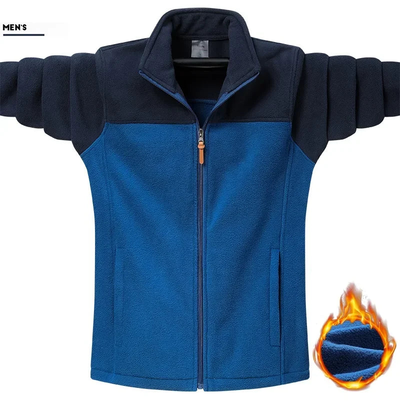 Plus Size 9XL Tactical Fleece Jacket - Windproof Camping Coat for Men Women - ZOOMNSTORE