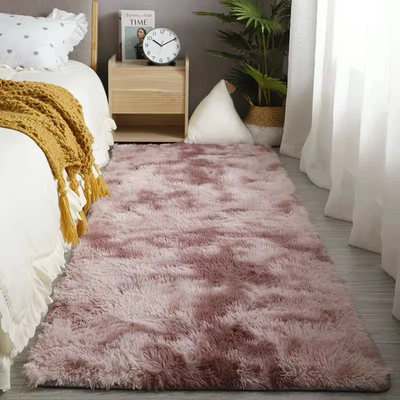 Super Soft Plush Area Rug - Fuzzy Bedroom Carpet Living Room Mat - ZOOMNSTORE