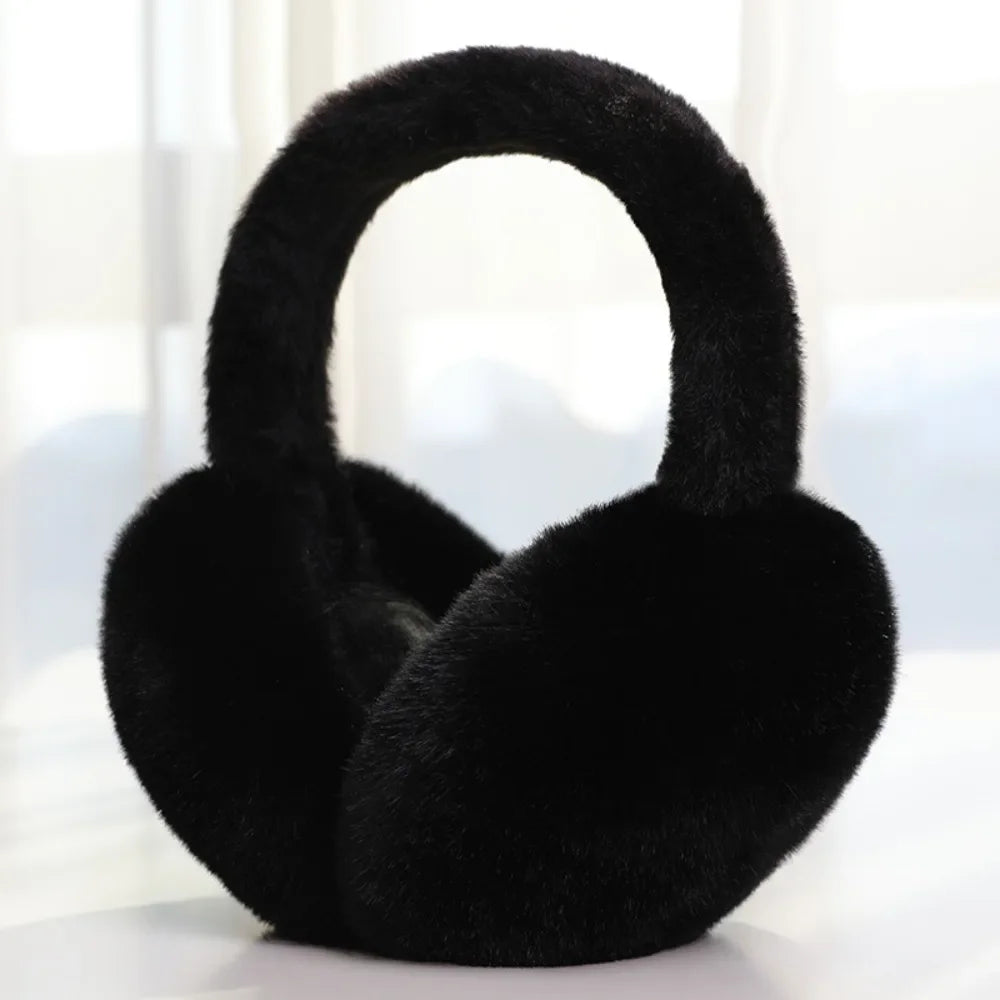 Plush Ear Warmer – Winter Earmuffs with Folding Earflap | Soft Cotton Outdoor Ear Cover - ZOOMNSTORE