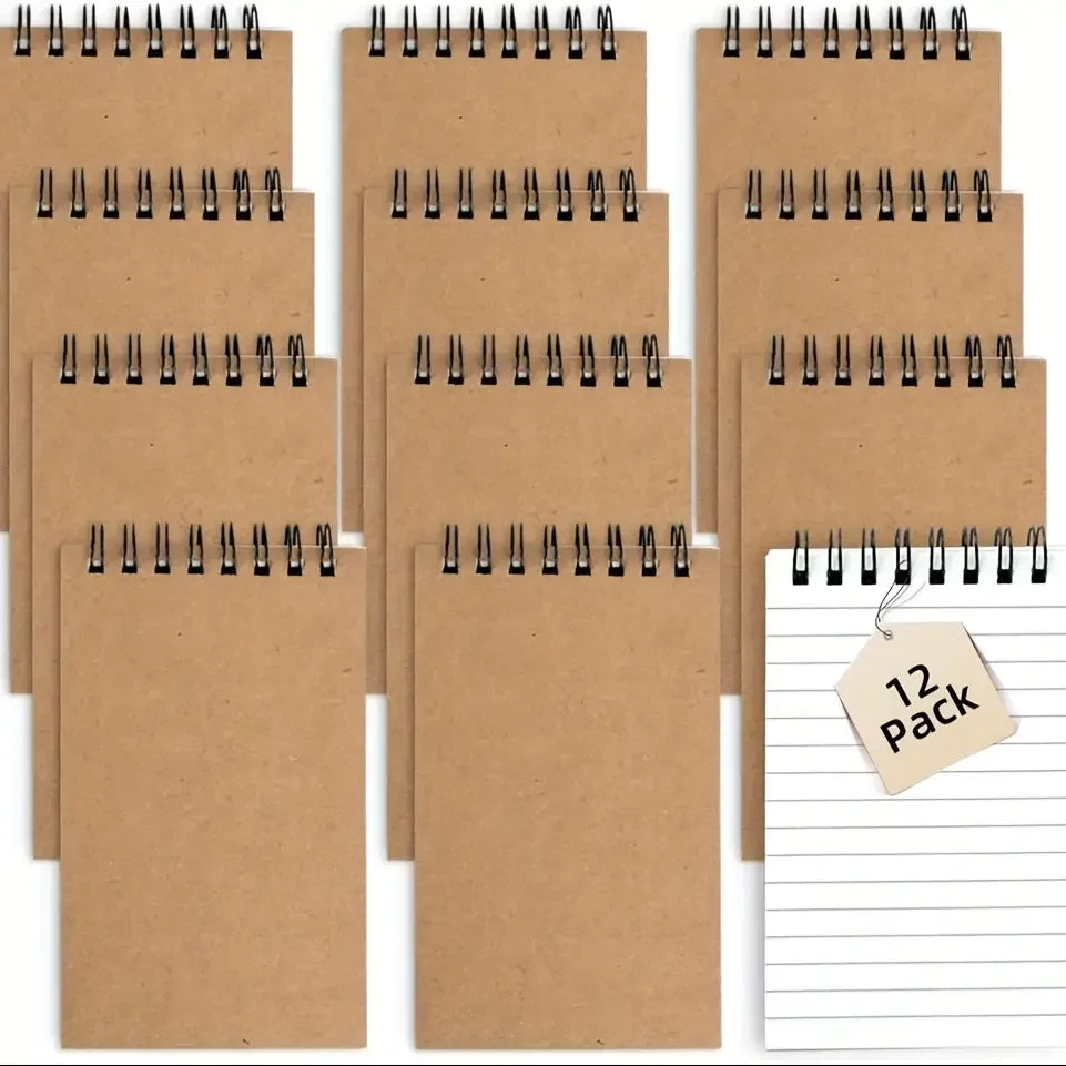 Spiral-Bound Pocket Notebooks - Lined Mini Notepads for Home School or Office - ZOOMNSTORE