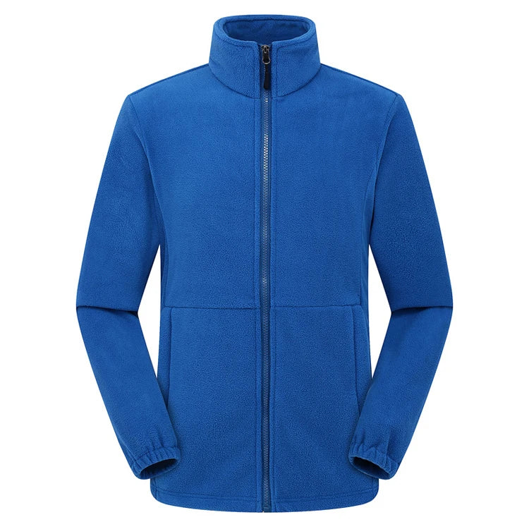 Lightweight Polar Fleece Jacket - Full Zip Outdoor Coat with Pockets - ZOOMNSTORE
