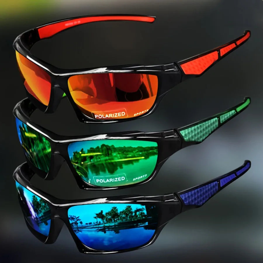 Polarized UV400 Sports Sunglasses - Round Metal Frame for Men Women - ZOOMNSTORE