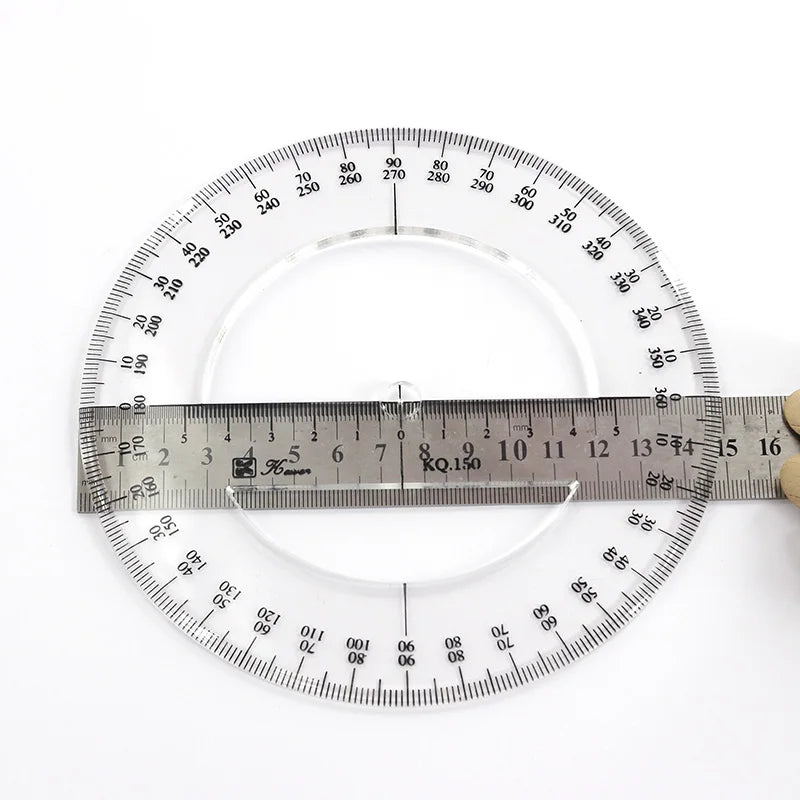 The Iatest Portable Diameter 10-20CM Plastic 360 Meter Goniometer Ruler Swing Arm, for School Office Supplies - ZOOMNSTORE