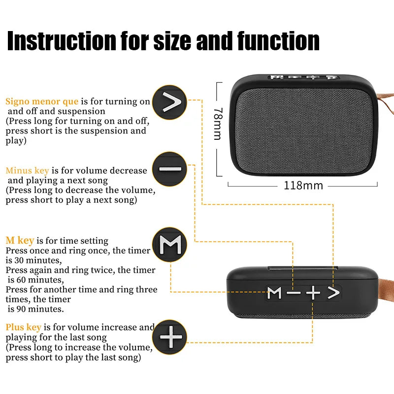 Portable Bluetooth Speaker - Wireless Outdoor Speaker with 3D Stereo Sound, Waterproof - ZOOMNSTORE