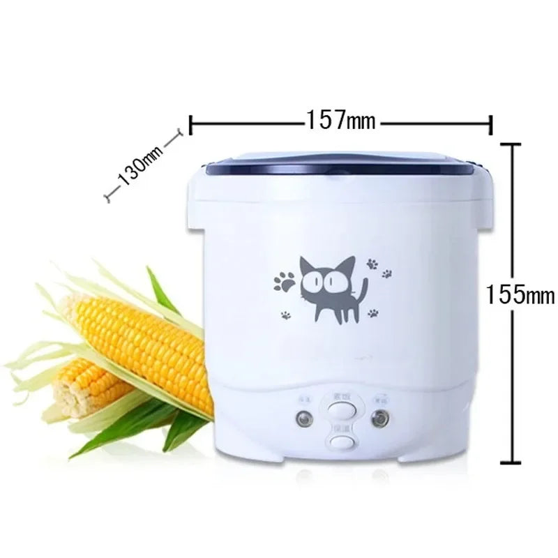 Portable Electric Rice Cooker - Multi-Cooker for Home Vehicle 12V24V220V - ZOOMNSTORE