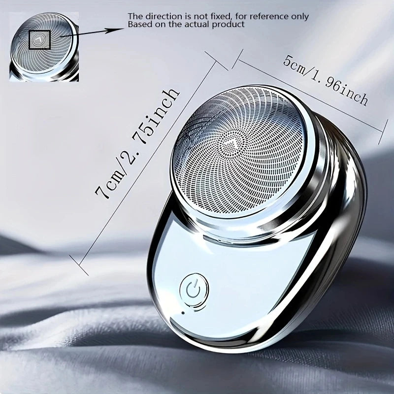 Portable Electric Shaver - Mini Wireless Travel Razor Detachable Beard Trimmer - ZOOMNSTORE