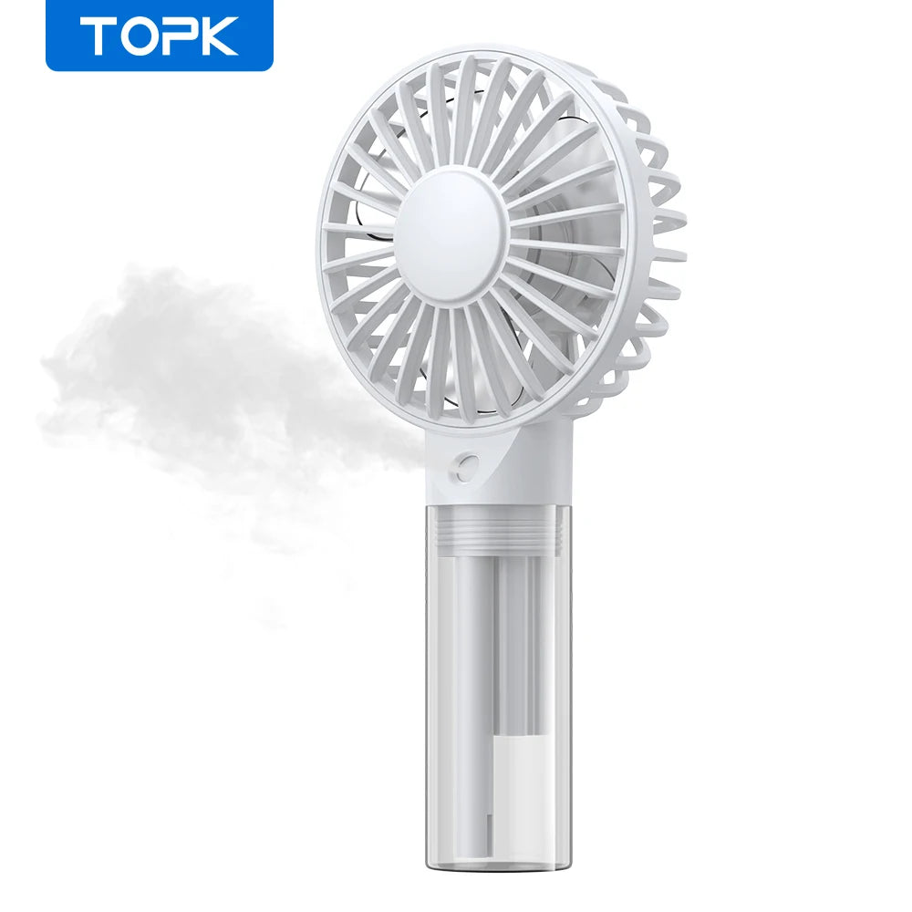 Portable Mini Fan - Rechargeable USB Cooling Fan with Water Mist & Humidifying Function - ZOOMNSTORE