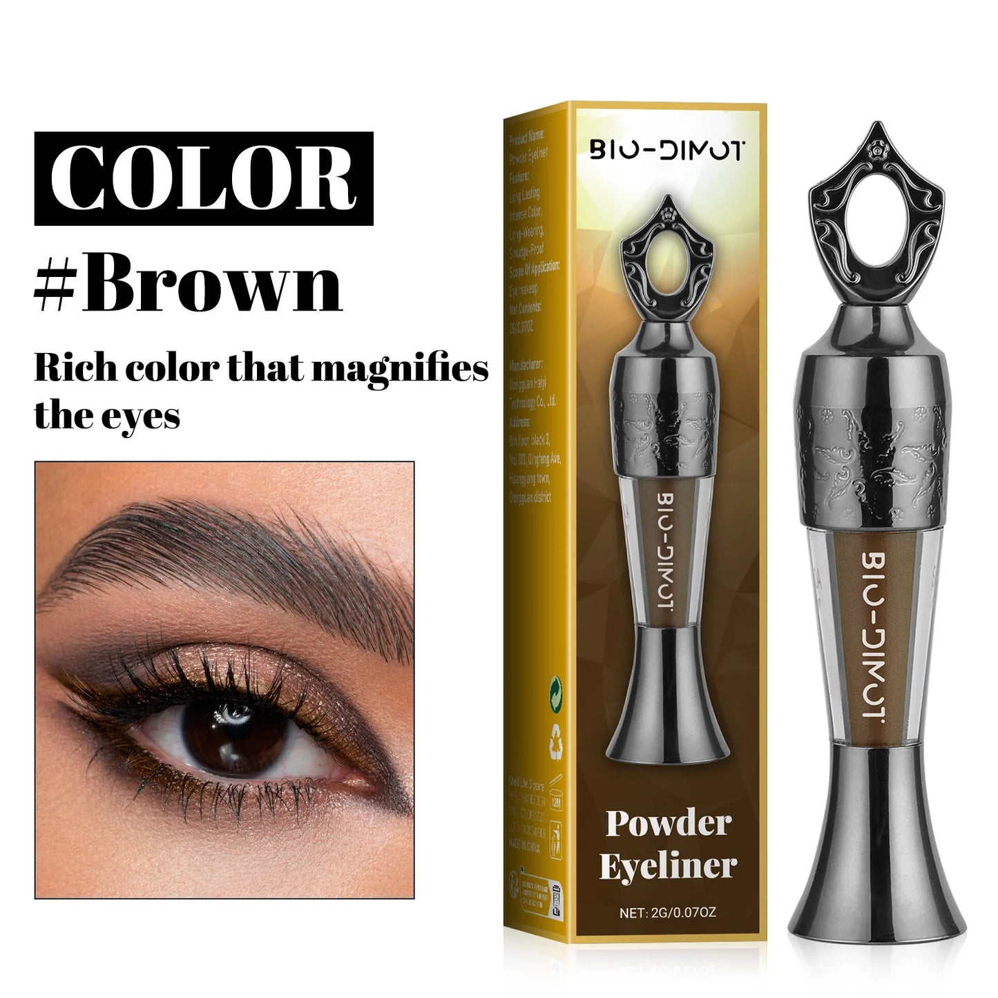Powder Eyeliner Waterproof Long-Lasting Eye Makeup Tool â Smooth, Easy to Wear - ZOOMNSTORE