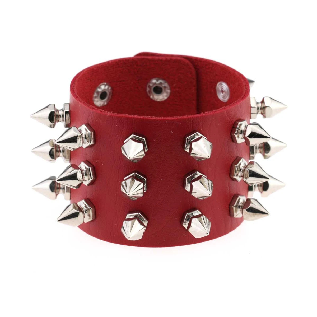 Punk Rock Band Rivet Bracelet Gothic Fashion Men's And Women's Bracelet Style Daily Carnival Valentine's Day Wear Halloween Gift - ZOOMNSTORE