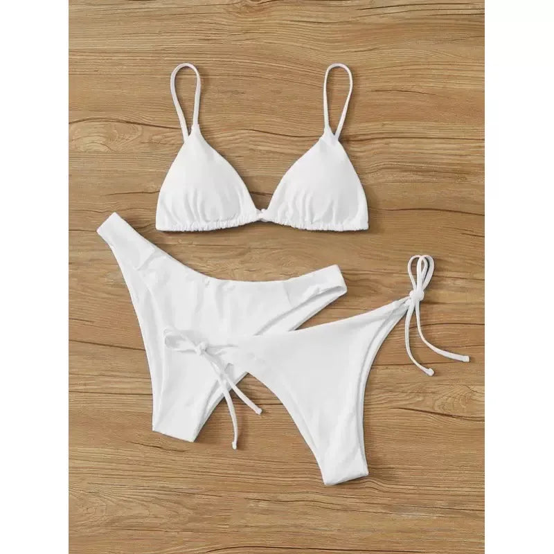 Push Up Bikini Set Women – 3 Piece Swimsuit with Adjustable Straps, Low & Mid Waist - ZOOMNSTORE
