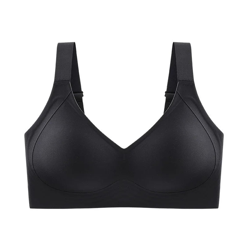 Plus Size Wireless Push-Up Bra - Seamless Thin Cup Bralette M-6XL - ZOOMNSTORE