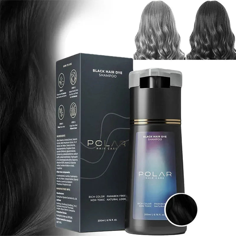 3-in-1 Hair Dye Shampoo - Quick Color Nourishing Blackening Shampoo for White Hair - ZOOMNSTORE