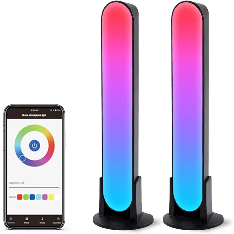 RGB Symphony LED Desktop Night Light - App Controlled Music Rhythm Atmosphere Lamp - ZOOMNSTORE